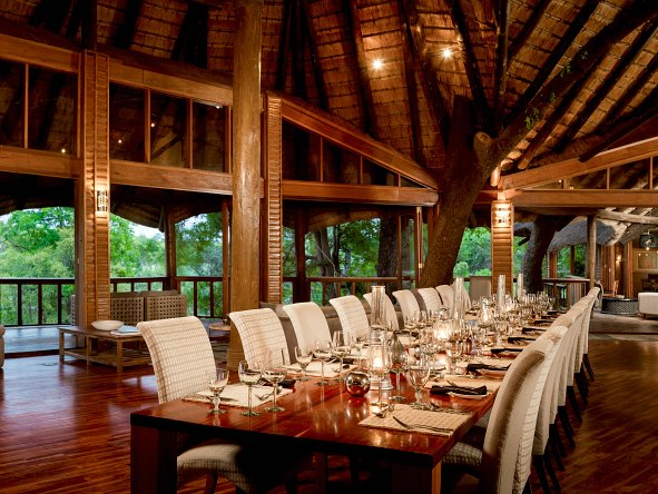Savour a mouth-watering meal in the African inspired dining area.
