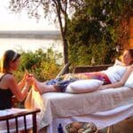 In-house spas make a great treat for everyone: older children can also enjoy a pampering session!