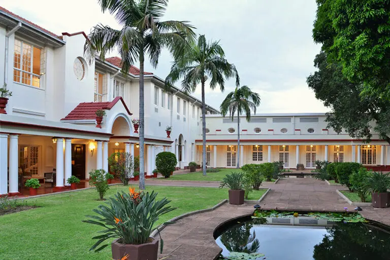 Outside view of the guest area.