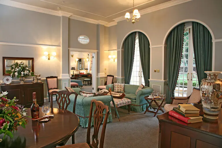 Relax in the spacious lounge.
