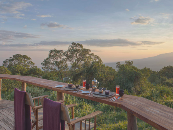 There's no better way to start the day than with a hot cup of coffee overlooking breath-taking views.
