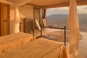 View from your villa at Saruni Samburu Lodge.