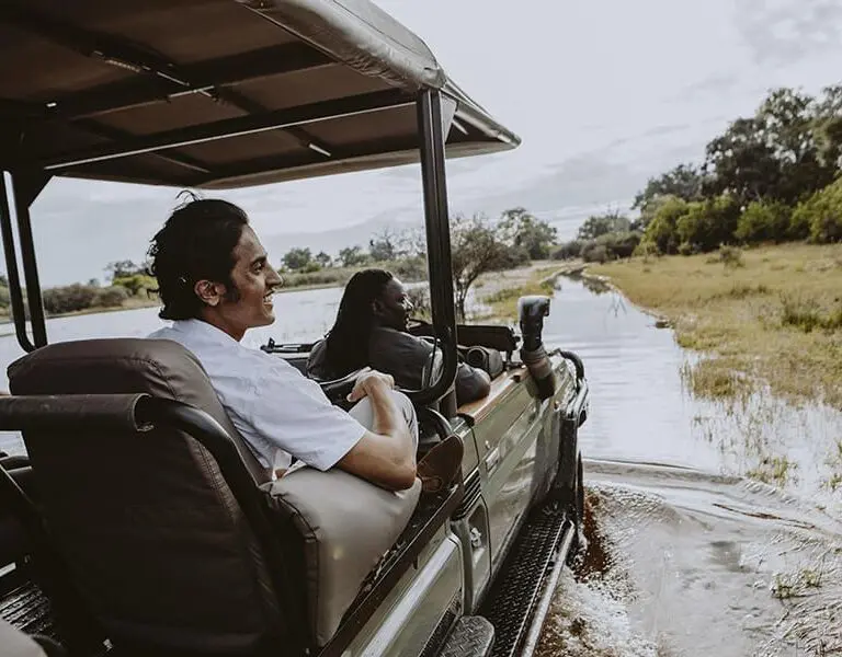 Game drives take you through rugged terrain which adds to the adventure. 