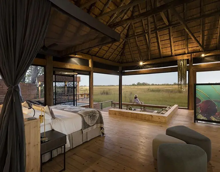 The suites at Vumbura exude quiet luxury. 