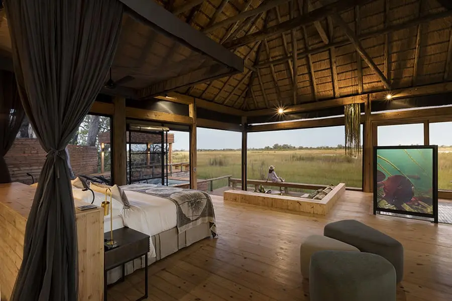 The suites at Vumbura exude quiet luxury. 