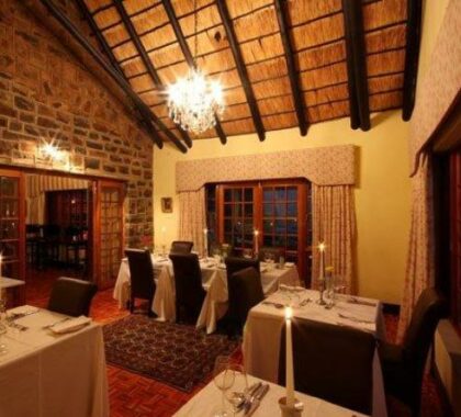 Make your way to the hotel restaurant where you can enjoy a decadent dinner complemented by a wine pairing

