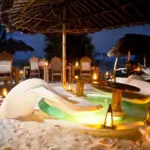 The ocean theme resonates throughout the resort, even down to the shape of the chairs at the Beach Bar.