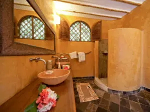 There are only eight suites at Waterlovers, each with an elegant & spacious bathroom.