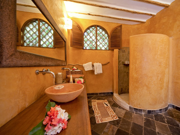 There are only eight suites at Waterlovers, each with an elegant & spacious bathroom.