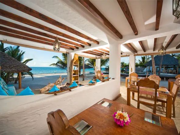Catch a cool ocean breeze as you dine at the in-house Tides restaurant