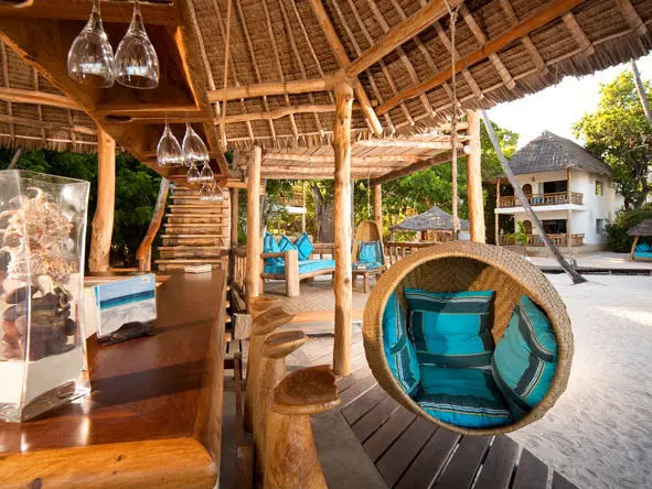The Ocean Spirit Beach Bar is the place to be as the sun goes down.
