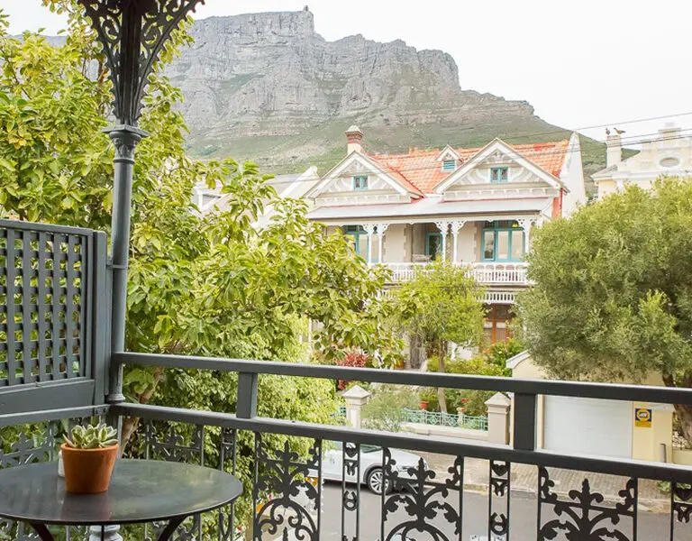 Table Mountain view from the balcony. 