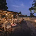 An evening at Wilderness Davison's Camp in Hwange, Zimbabwe.  