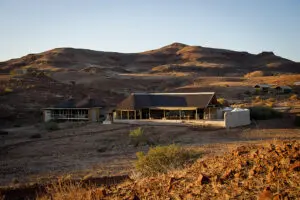 A desert oasis.
