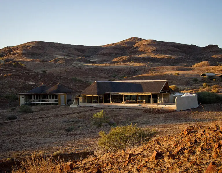A desert oasis.