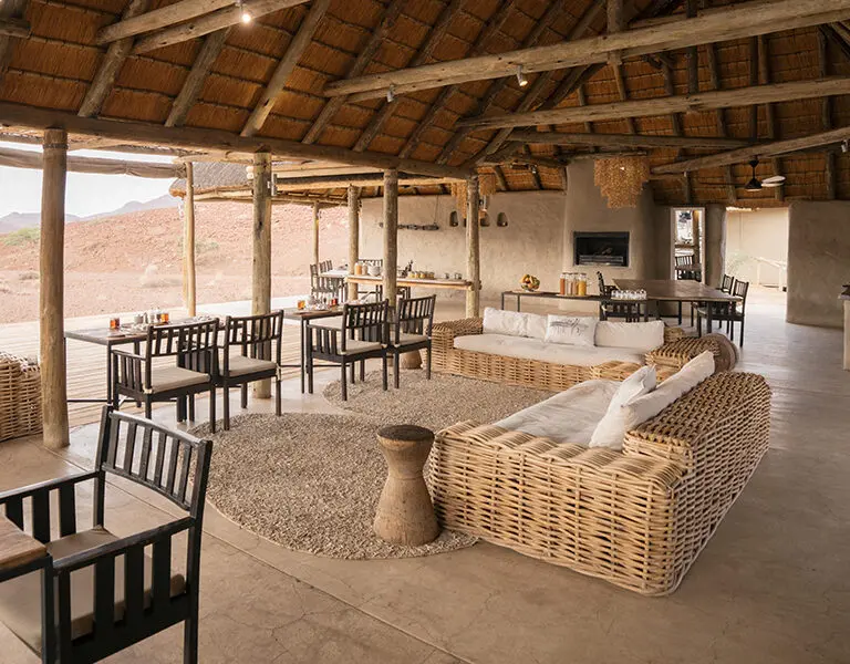Plenty of room to relax at the lodge deck. 