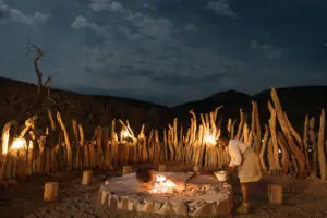 Enjoy a unique boma dinner.