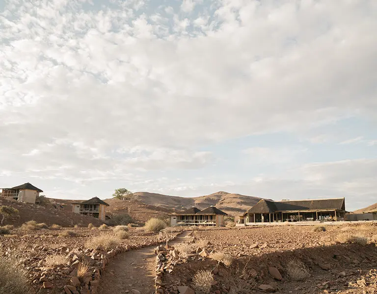 Wilderness Damaraland Camp, set in a moon-like landscape. 