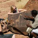 Contemple el arte rupestre san en Twyfelfontein.