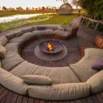 Cozy evenings await at the firepit.