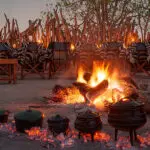 Veladas en el boma.
