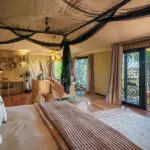 Su tienda de safari combina a la perfección la comodidad con una discreta elegancia.