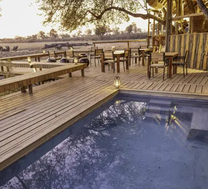 Dese un refrescante baño en la piscina.