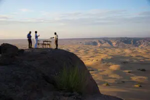 Las vistas del desierto son excepcionales. 
