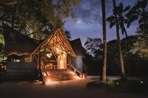 Tubu Tree Camp Tent exterior.