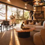 Take in the views from the lodge lounge and deck.