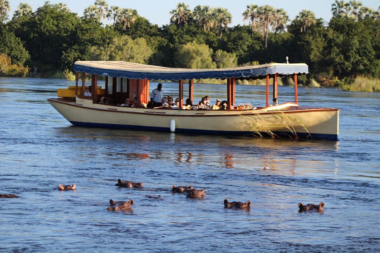 River safari on the Zambezi.