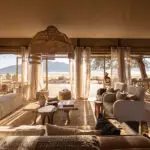 Take in the expansive views from the lodge lounge and deck. 