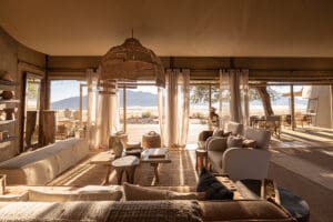 Take in the expansive views from the lodge lounge and deck. 