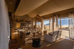Take in the expansive views from the lodge lounge and deck. 