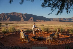 Mornings at Woledans Dune Camp.