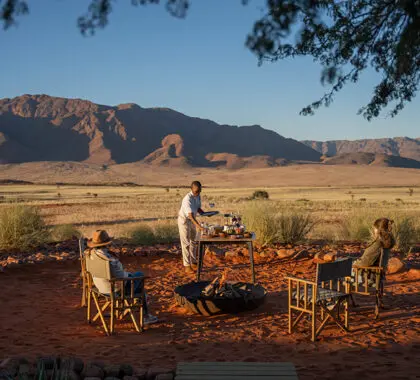 Mornings at Woledans Dune Camp.