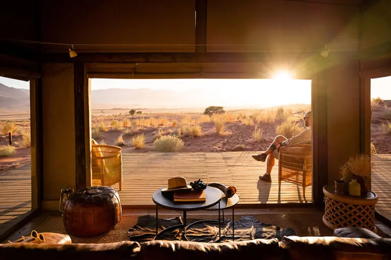 Your suite view at Wolwedans Dunes Lodge.
