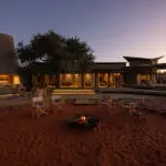Gather before dinner at the firepit. 