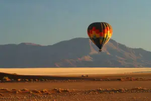 Ensure to book a hot air balloon ride | Wolwedans Dune Lodge