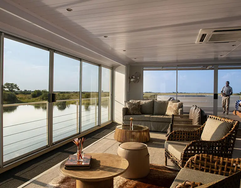 Spacious lounge area.