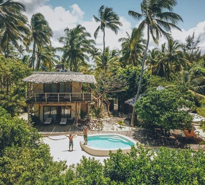 Zanzibar Whitesand-Villa-Two-bedroom-villa-aerial-view