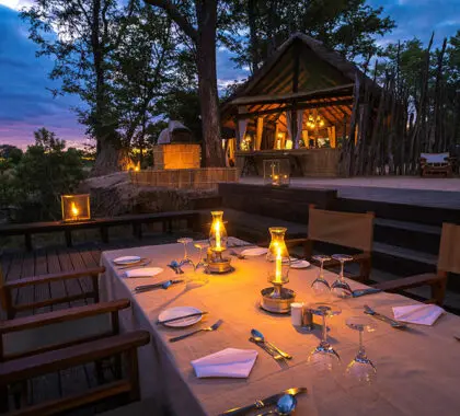 Comedor al aire libre.