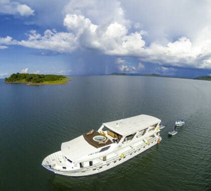 aerial view of lake kariba