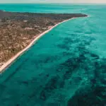 Aerial view of Bazaruto Island Resort.