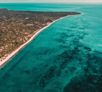 Vista aérea de Bazaruto Island Resort.