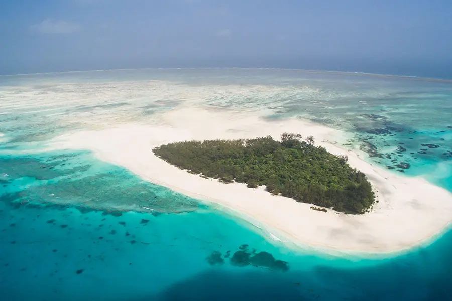 Isla privada de Mnemba.