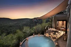 Utterly romantic suites with outdoor showers and plunge pools.