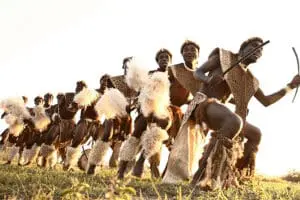 Zulu cultural dance.