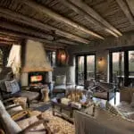 The lounge and dining areas have spectacular views.