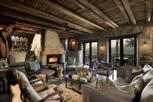 The lounge and dining areas have spectacular views.